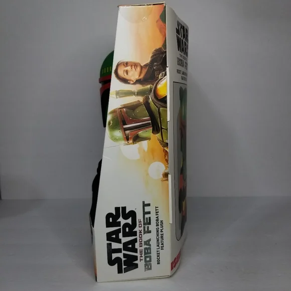 Star Wars Rocket Launching Boba Fett Feature Plush, 12” Tall Figure - Picture 5 of 7